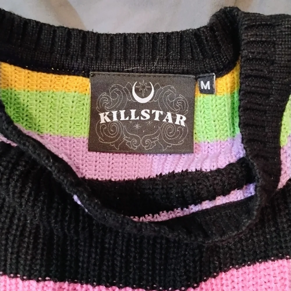 Killstar Multicolor Striped Sweater - Picture 8 of 8